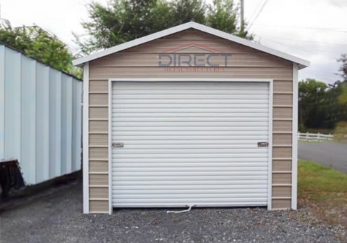12x26 One Car Garage Direct Metal Structures