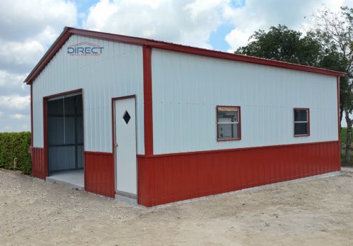 18x26 one car garage direct metal structures