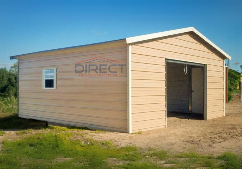 18x30 One Car Garage Direct Metal Structures