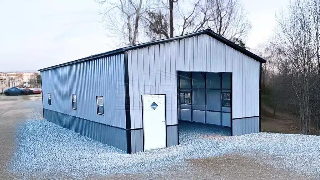 20x30 A-Frame Metal Garage