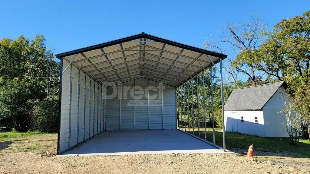 X X Open Sided Rv Cover Direct Metal Structures