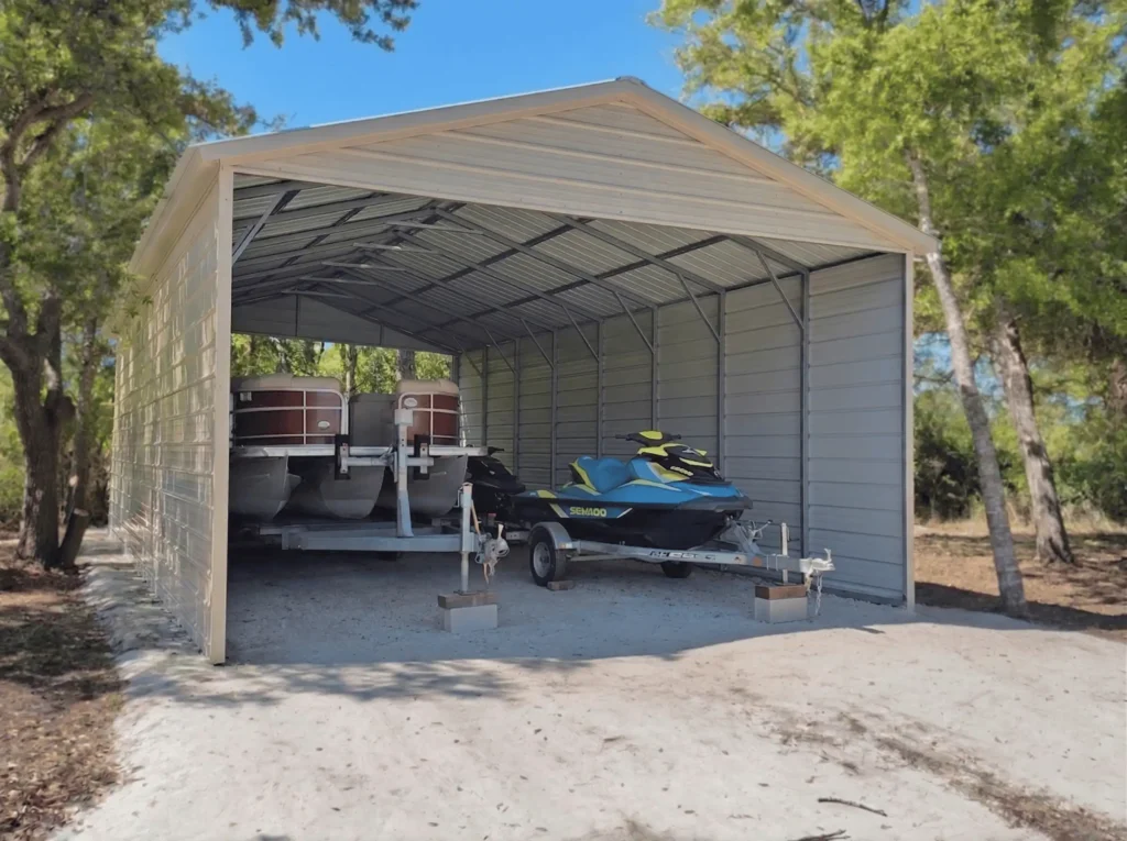 20x40 Vertical Roof Carport