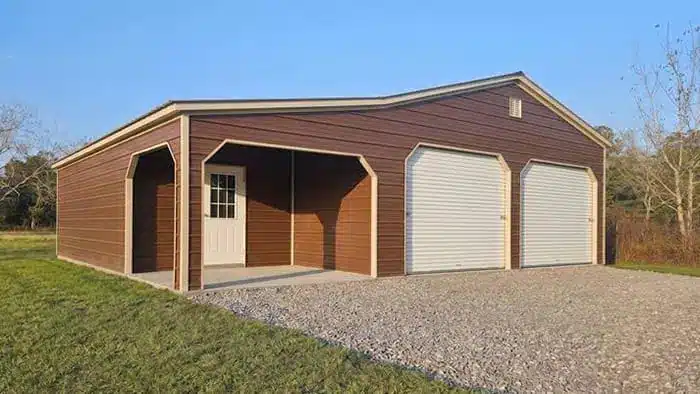 24x30 Garage with 12x30 Lean-To