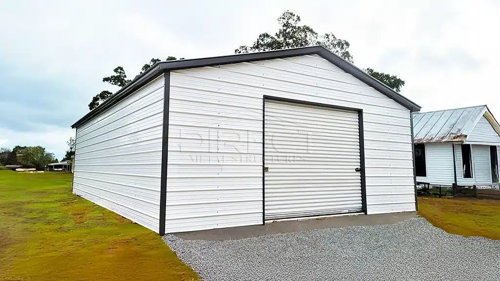 24x36 One Car Metal Garage