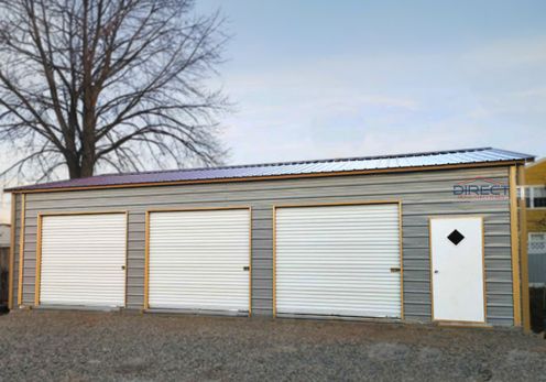 24x40x10 Side Entry Metal Garage Direct Metal Structures