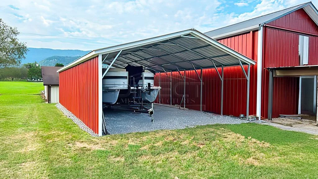 24x40 Single Side Metal Carport