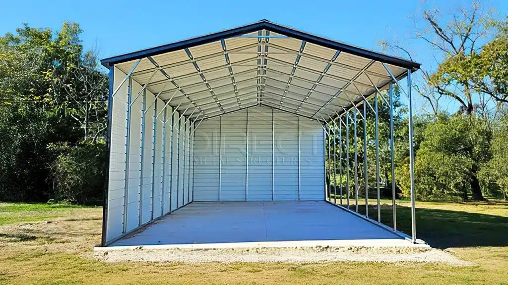 24x45 Single Side Metal Carport