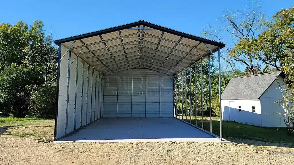 24x45x12 Single Side Metal Shed