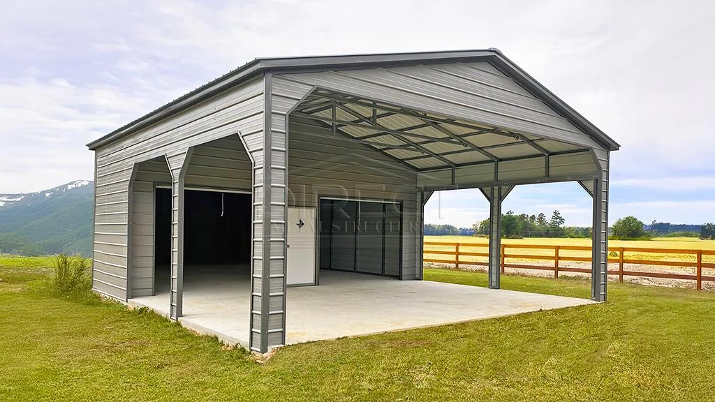 30x70 Utility Building With Two Car Garage