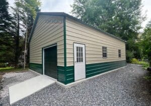 25x35x11 One Car Garage Direct Metal Structures