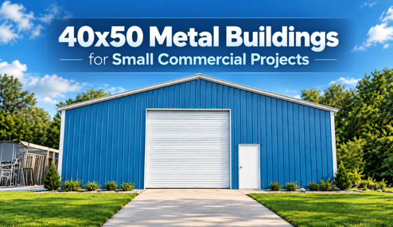40x50 Metal Buildings for Small Commercial Projects