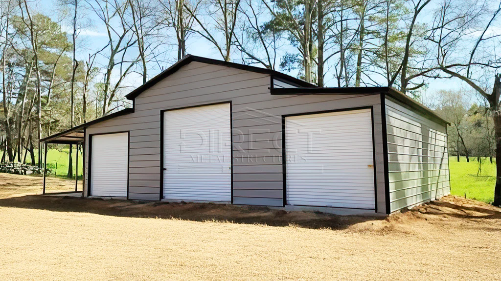 56x50 Metal Barn With Lean To