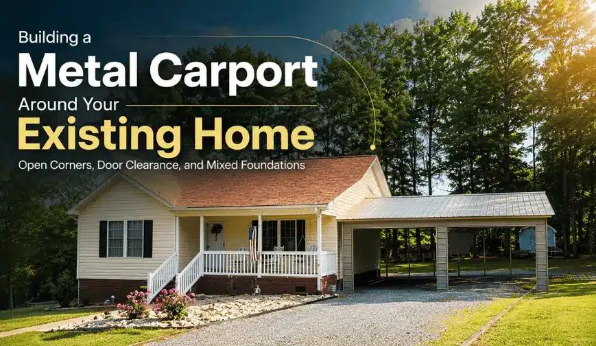 Carport around Existing Home