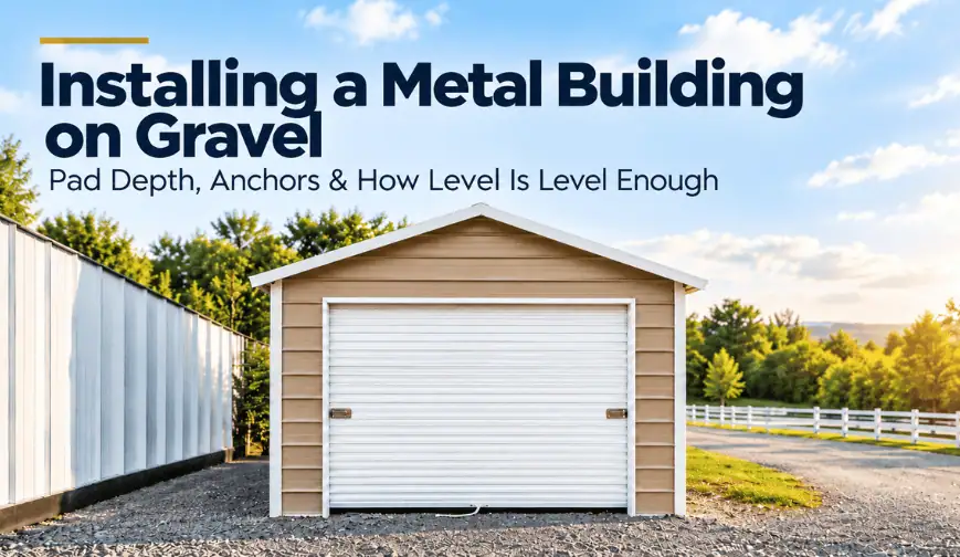 Installing a Metal Building on Gravel