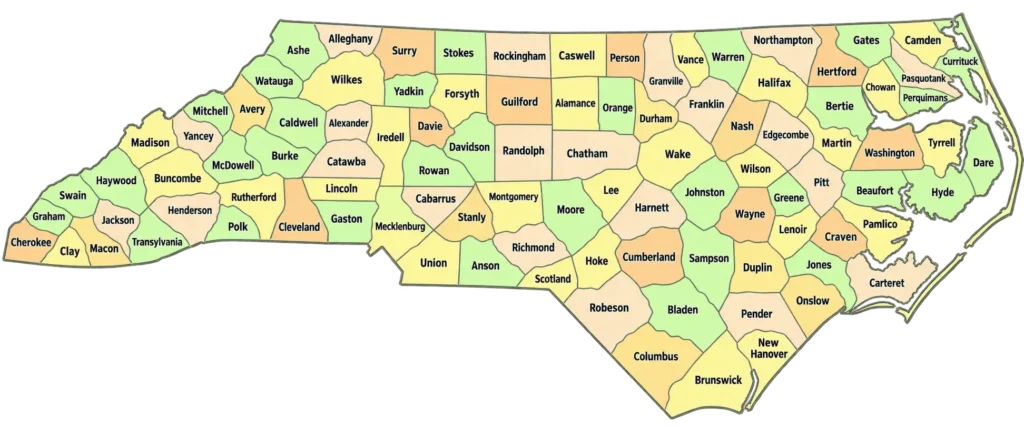 NC County Map
