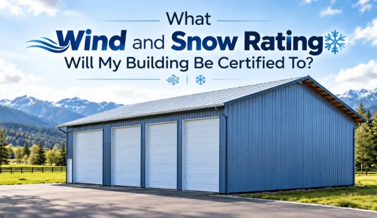What Wind and Snow Rating Will My Building Be Certified To?
