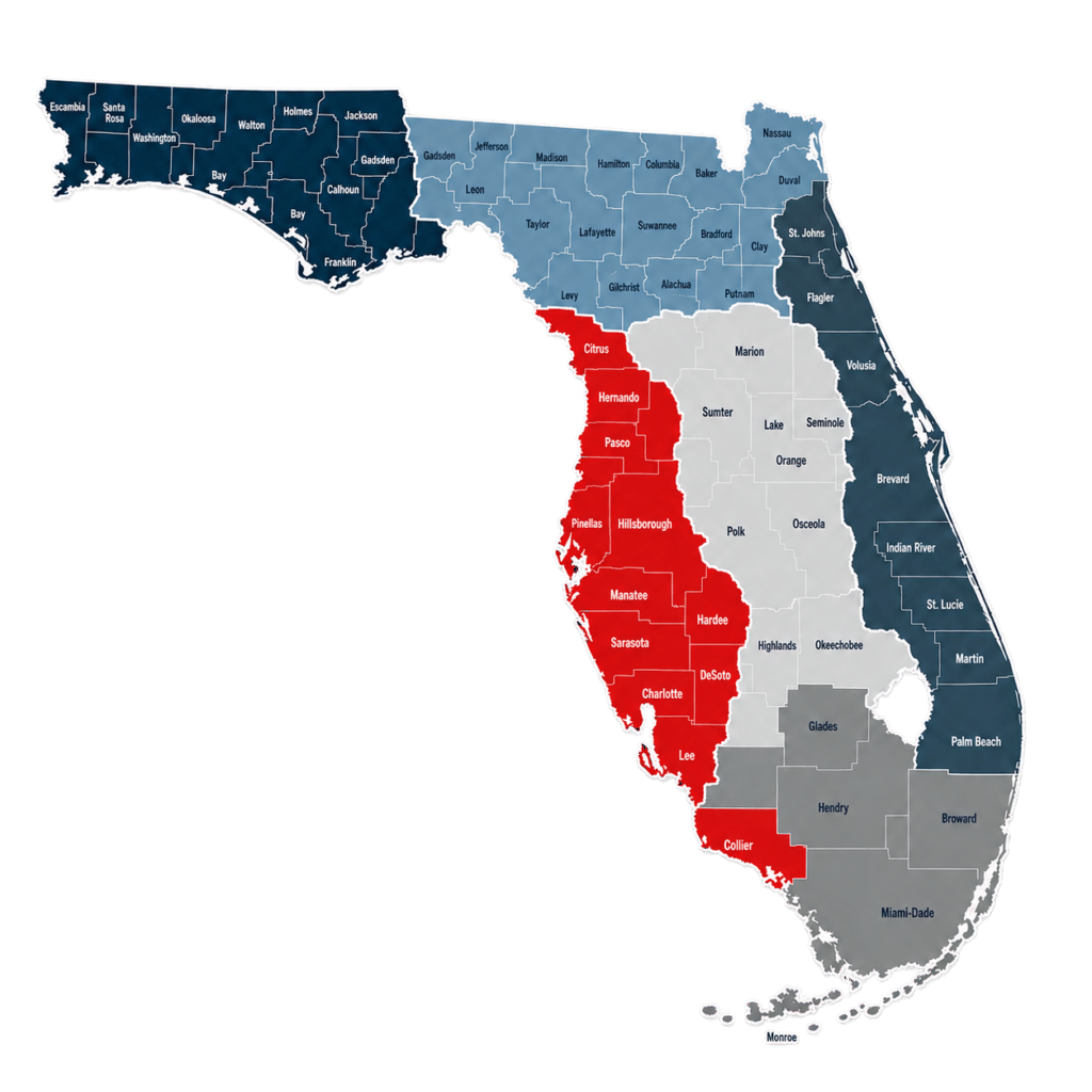 florida county map